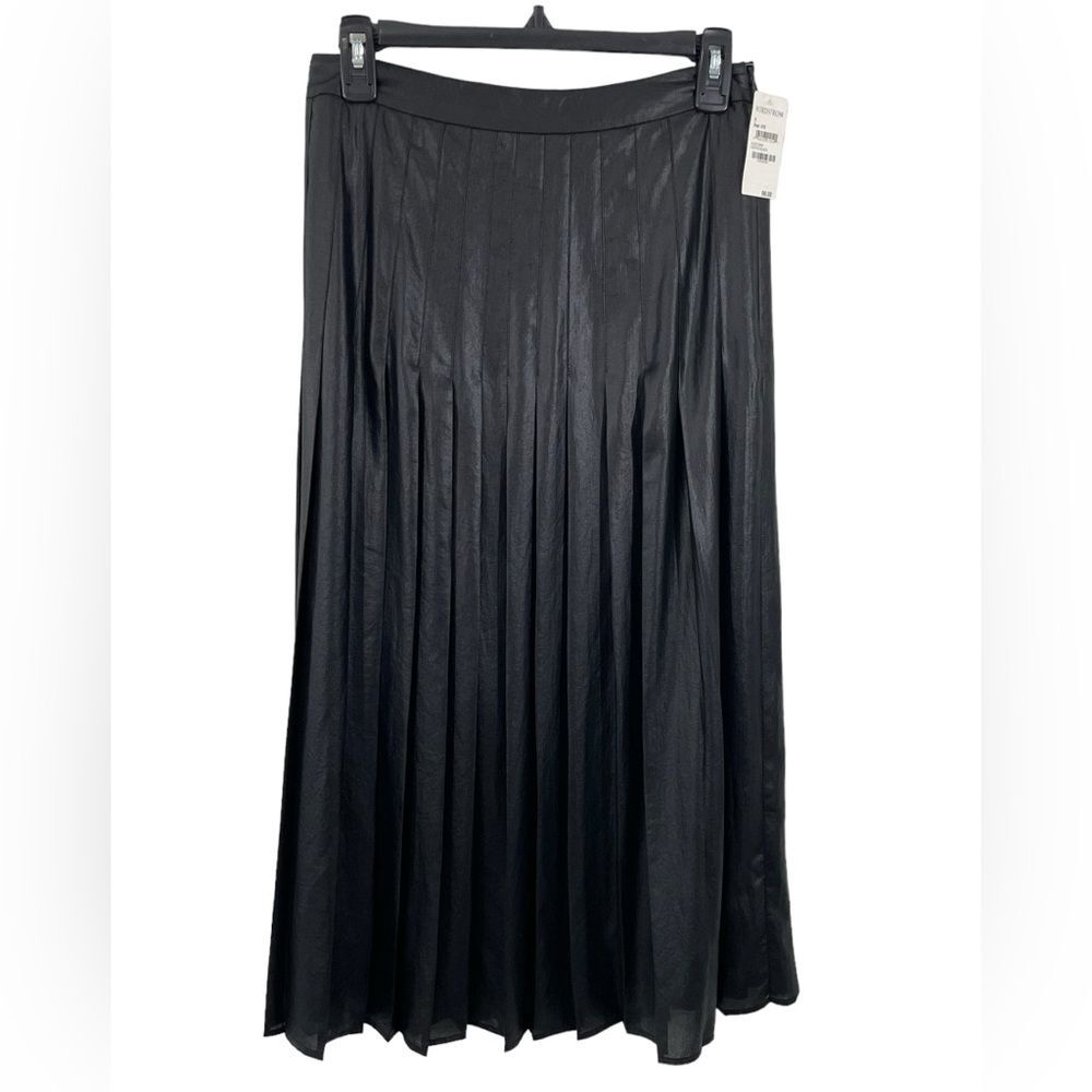 Trouvé Black Pleated Midi Skirt